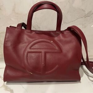 Telfar Burgundy Bag in Medium